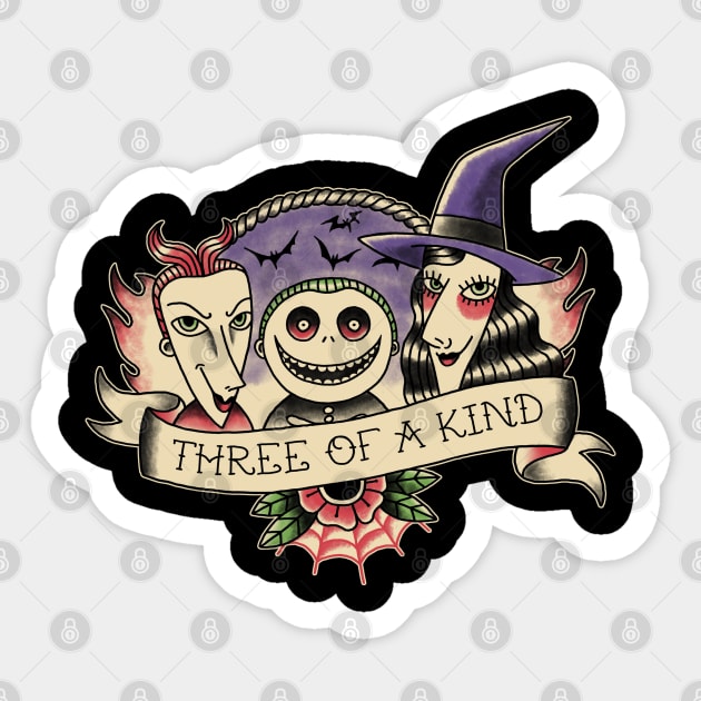 Three of a kind Sticker by paulagarcia